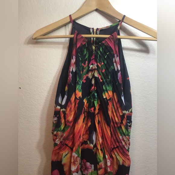 NWOT Ted Baker Mircana Tropical Floral Flowy Maxi Dress Sze 4 Holiday Ocassion - Picture 4 of 7